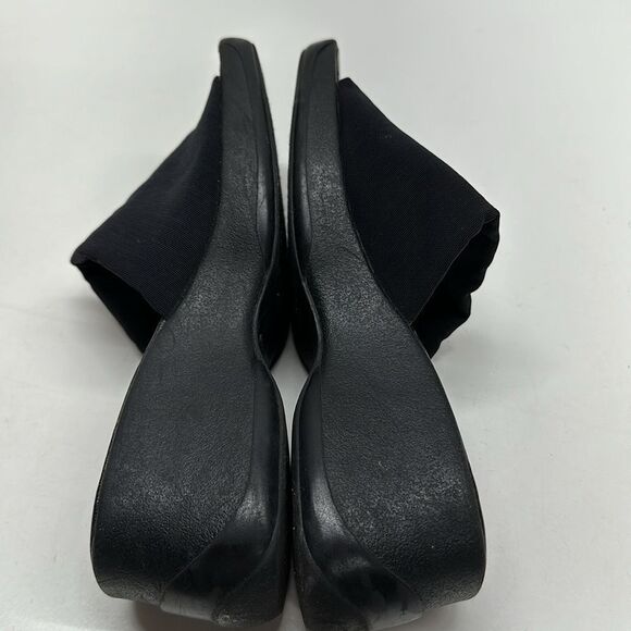 No Boundaries Lizzie Chunky Slip On Chonky Sandals Open Toe Black VTG 90s 8.5 - Picture 9 of 11